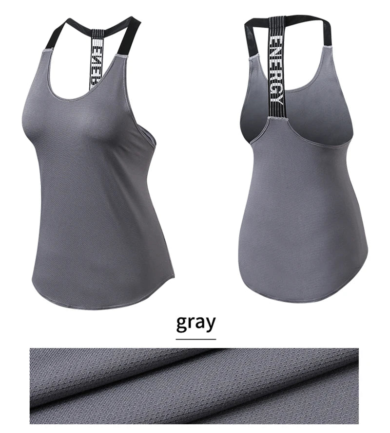 Women Black Sleeveless Yoga Top