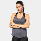 Women Black Sleeveless Yoga Top