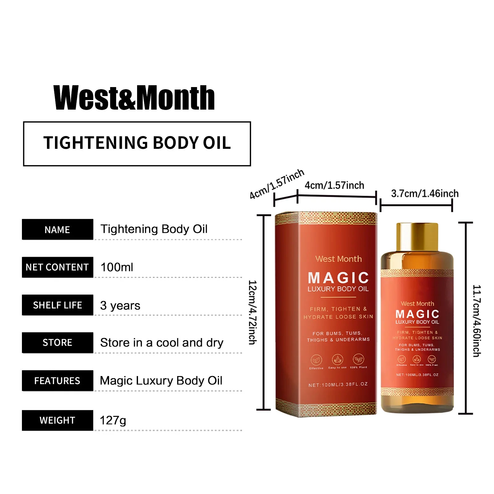Tightening Body Oil Firming