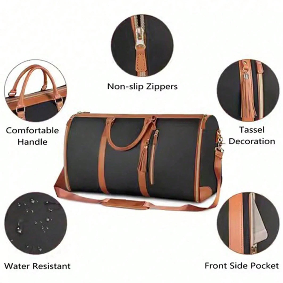 Travel garment bag (including toiletry bag)