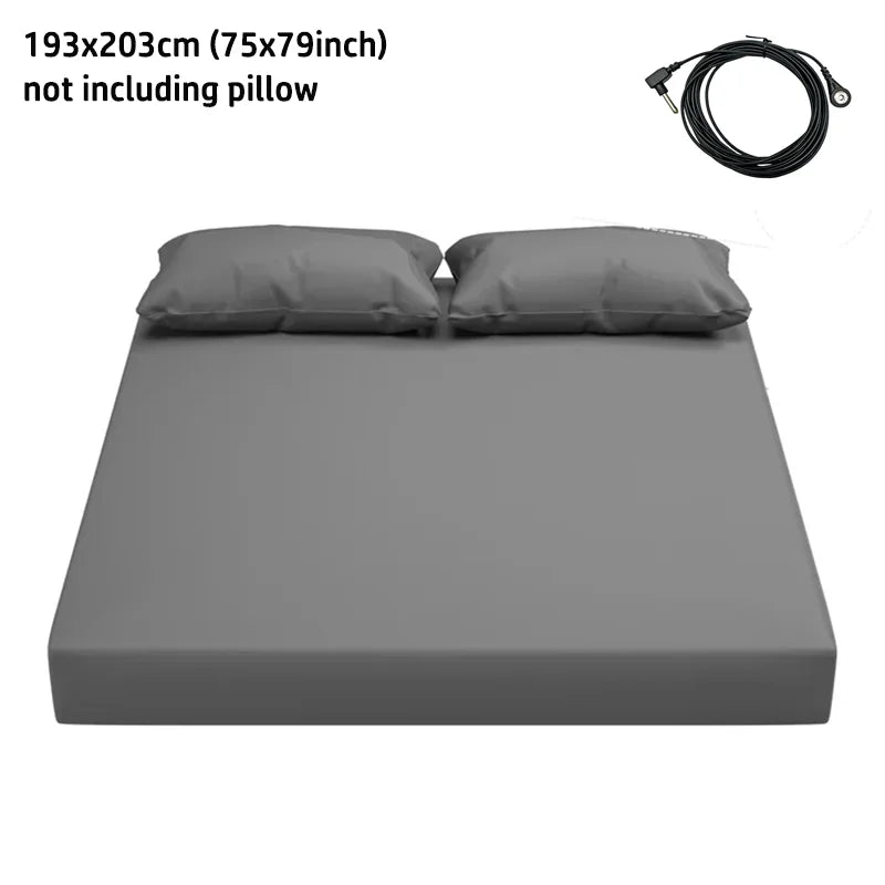 Grounding Sheet - Cotton and Silver Conductive Fitted Sheet