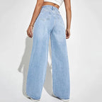 Women Jeans  Loose Denim Wide Leg Pants