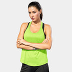 Women Black Sleeveless Yoga Top