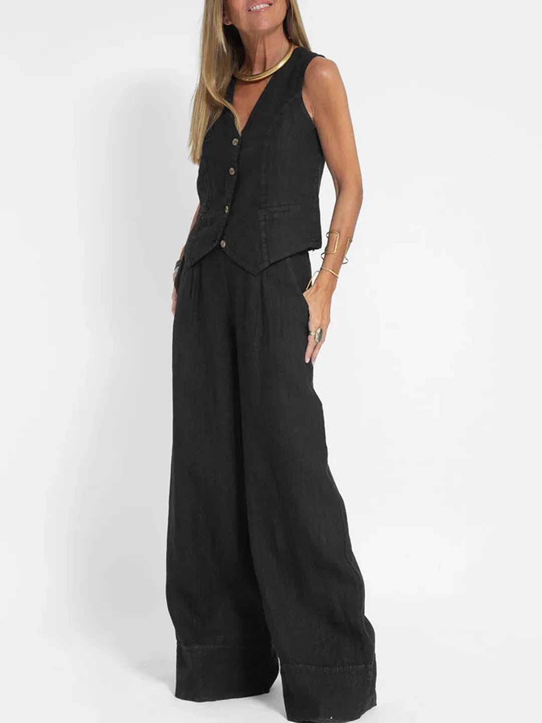 Women's Vest Pants Casual Suit