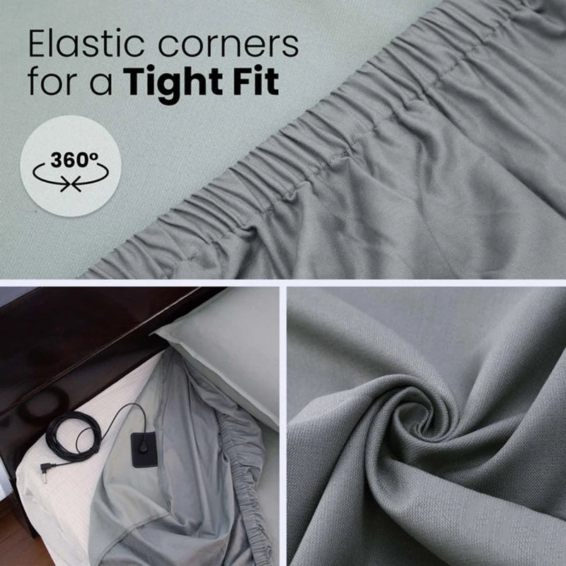 Grounding Sheet - Cotton and Silver Conductive Fitted Sheet