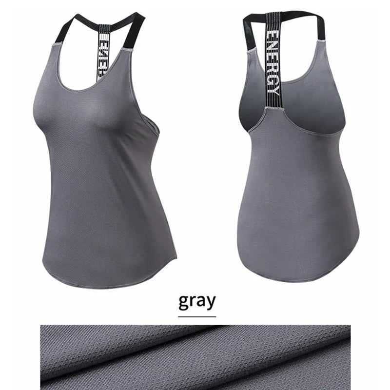 Women Black Sleeveless Yoga Top