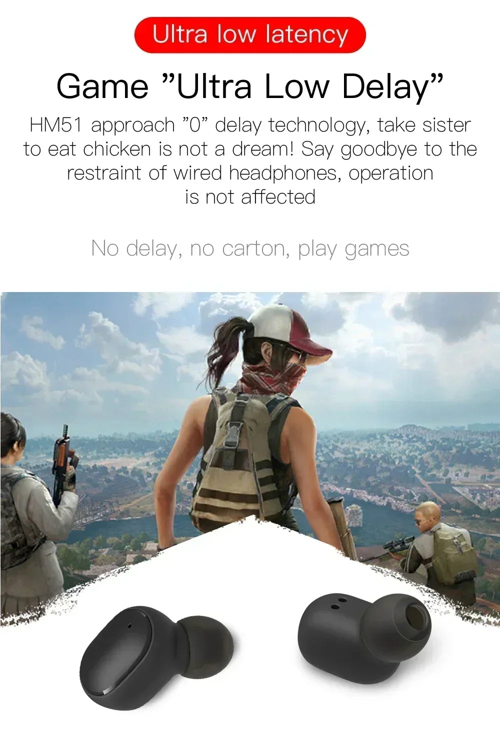 E6S Wireless Bluetooth Earphones