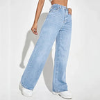 Women Jeans  Loose Denim Wide Leg Pants