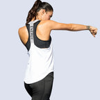 Women Black Sleeveless Yoga Top