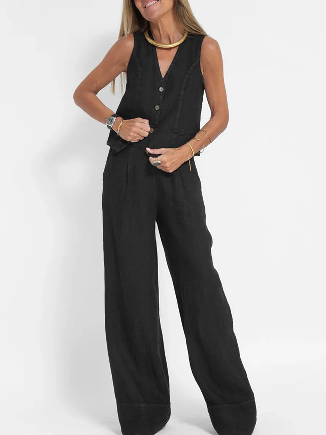 Women's Vest Pants Casual Suit