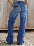 Women's  Multi-Pocket Straight Leg Jeans