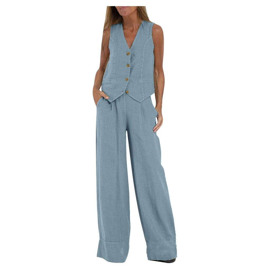 Women's Vest Pants Casual Suit