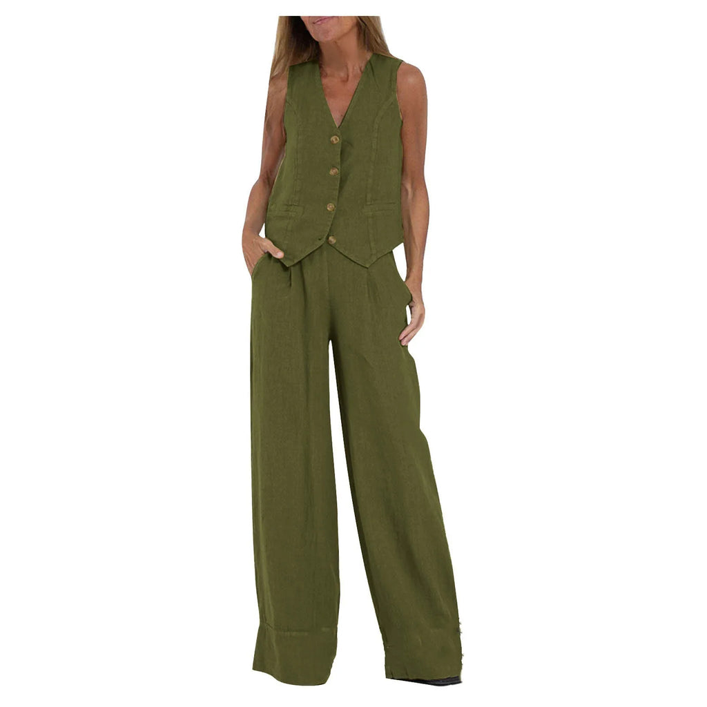 Women's Vest Pants Casual Suit