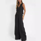 Women's Vest Pants Casual Suit