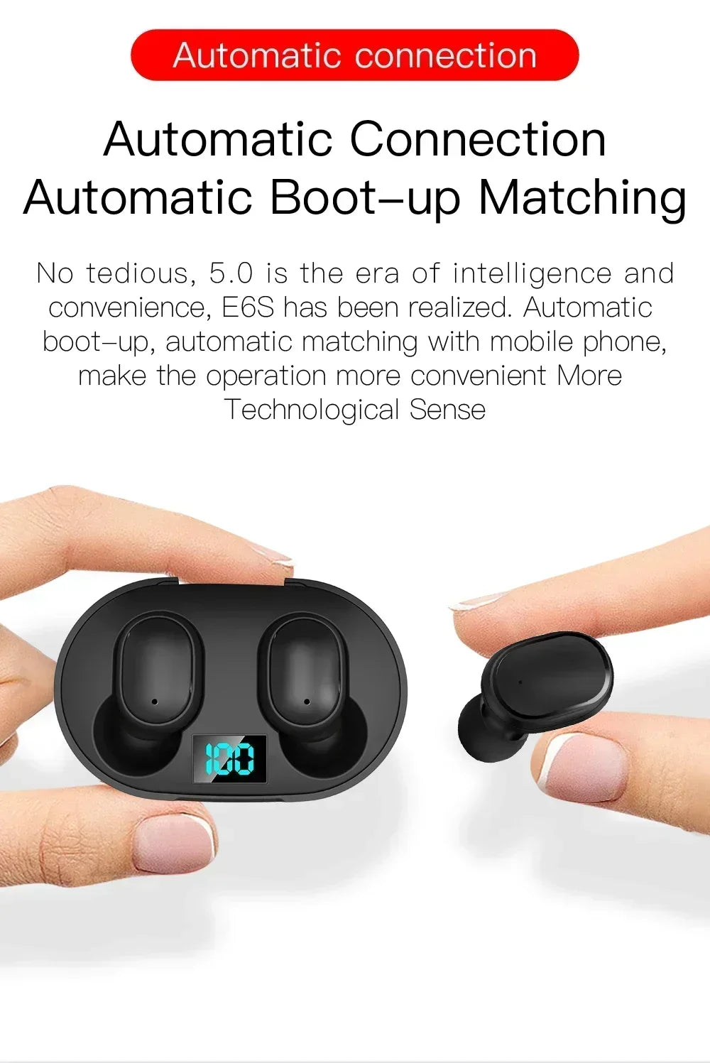 E6S Wireless Bluetooth Earphones