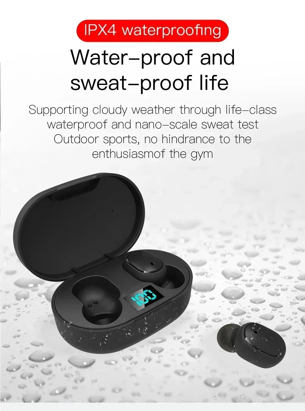 E6S Wireless Bluetooth Earphones